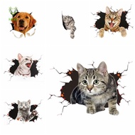 RADIV Simulation Cats Car Sticker, Waterproof 3D Cat Car 3D Cat Stickers, Car Accessories Universal 