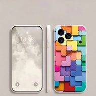 Color Square Building Block Phone Case Suitable for OPPO Reno 16Pro 15Pro 15 14Pro 14 13Pro 13 11Pro