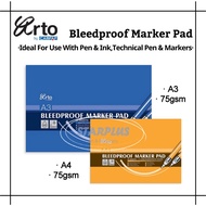 (Starplus) Arto Bleedproof Marker Pad | 75gsm | 25 Sheets - A4/A3