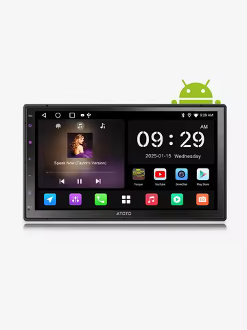 ATOTO 7 inch 2Din Android Car Multimedia Player Wireless Carplay Screen Android Auto Bluetooth Radio
