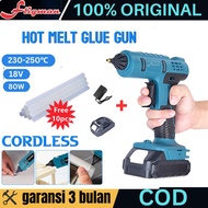 Fligman 21V Alat Lem Tembak Listrik-Glue Gun 20W Lem Bakar/Lem Lilin