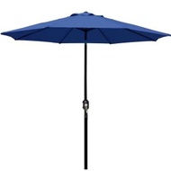 全城熱賣 - 戶外太陽傘Outdoor Patio Umbrella,Yard Umbrella, Push Button Tilt and Crank【Navy Blue】#E066001368