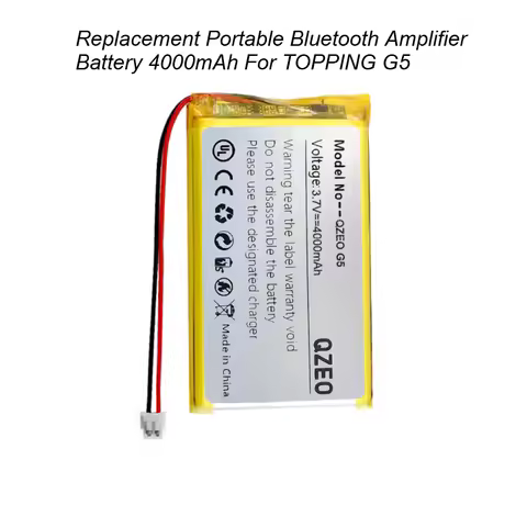 Replacement Portable Bluetooth Amplifier Battery 4000mAh For TOPPING G5 NX7 Decoder Headphone