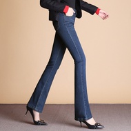 seluar jeans perempuan seluar bootcut woman seluar slack wanita High Waist Flare Jeans Women Trouser