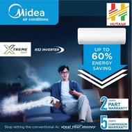 (Klang Valley) Midea Xtreme Save R32 Inverter MSXS Wall Mounted Aircond Air Conditioner