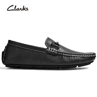Clarks รองเท้าผู้ชาย รุ่น Men Markman Way Loafers - Dark Tan Leather รองเท้าผู้ชายหนังแท้ Slip-Ons L