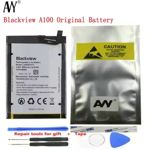For Blackview A100 Battery 4680mAh Rechargeable Original Batteria Mobile Phone Accessories