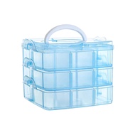 3-Tier Diamond Mosaic Case Drawers Versatile Storage Organizer Box with Adjustable Divider Stackable Art Hobby Organizer