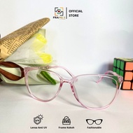 [FI] Minus Glasses 0 - 12 Lenses Thinned Index 1.67 PINK Anti UV Blue Ray Anti Radiation Anti Dew Op