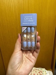 Dashing diva藍色鑽石指甲貼