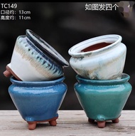 Ready stock ‼️ Ceramic Flower Pot /Set多肉植物花盆陶罐北欧简约小花盆紫砂花盆