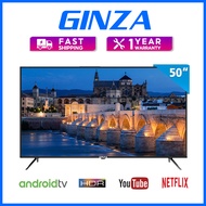 GINZA 50 inch TV smart tv Android flat screen Slim HD LED TV Smart TV On Sale