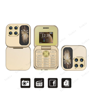 i17 mini Flip Phone Keypad Cellphone Keypad Phone Dual SIM Basic Flip Phone With Fm Radio