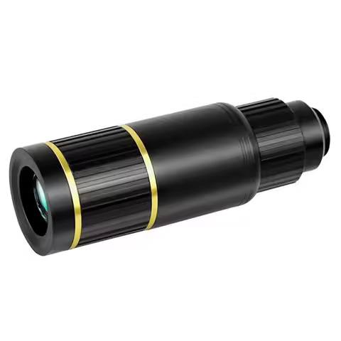 B04C-Telescope Monoculars 22X Telephoto Lens Wide Angle HD Optic Coated With 2In1 Clip Tripod For Mo