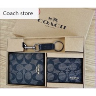 Coach Wallet Fashion Coach wallet Import Coach short wallet Men's wallet Short wallet Import wallet Leather Calfskin Gif