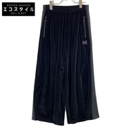 กางเกงขายาวผ้ากำมะหยี่ปักลาย Papillon สีดำ รุ่น RW1561 จาก Needles BEAMS BOY (ไม่มีป้ายยี่ห้อ) [มือส