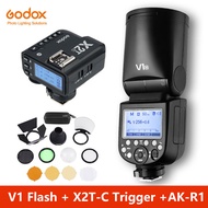 Godox V1แฟลชV1C V1N V1S V1F V1O TTL 1/8000S HSSแฟลชSpeedlite X2T-C/N/S/F/O TriggerสำหรับCanon Nikon