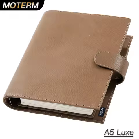 Moterm Full Grain Vegetable Tanned Leather Luxe 2.0 Series A5 Size Planner Notebook Agenda Organizer