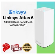 Linksys Atlas 6 AX3000 Dual-Band Mesh WiFi 6 MX2001 System Router (1-Pack)