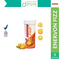 ENERVON FIZZ Orange Flavor 8 Effervescenttablet | Vitamin C and B Complex D3 plus Zinc