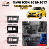 XTREME AUTO Myvi icon 2015-2017 car multifunction switch frame cover accessories