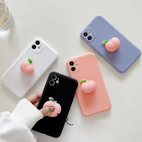 Squishy 3D Toys Punky Peach Case For Huawei Y9 2019 Y9S Y8P Y8S Y7A 7YP Y6S Y5P Mate 60 50 40 30 20 