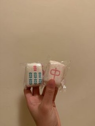 麻將造型毛巾鑰匙圈