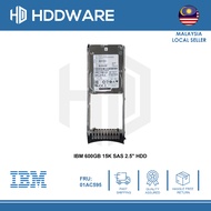 IBM 600 GB 15,000 rpm 12 Gb SAS 2.5 Inch HDD // 01EJ012 // 01AC595 // AC68