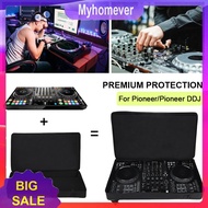 Carrying Case Shockproof DJ Mixer Bag Anti-scratch Shoulder Bag Backpack Thickened Inner Liner with 