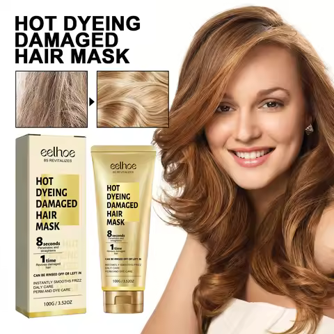 Keratin Hair Care Cream 8 Seconds Hair Mask Improves Frizzy Tangled Hair Prevents Hair Breakage and 