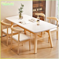 Meja Wood Dining Table 4/6/8 Seat Sturdy Table Nordic Style Coffee Table Imitation Solid Meja Makan 
