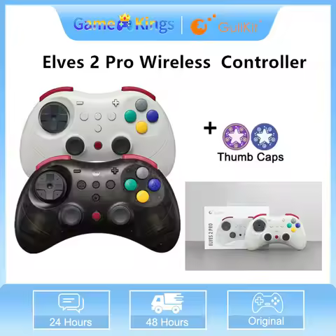 GuliKit Elves 2 Pro Wireless Gaming Controller for Switch 2,Windows,iOS & Android, Hall Effect Joyst