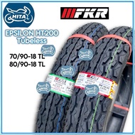 [FKR] HT200 80/90-18 90/90-18 FKR TUBELESS TYRE TAYAR