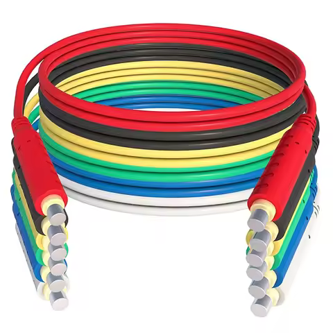 A22I 6PCS Magnetic Test Leads Silicone Soft Flexible Jumper Test Wires 30VAC 5A 3.3Ft T10005 Sensors