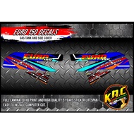EURO 150 Gas tank Decals sticker