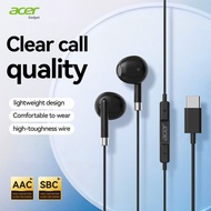 Acer OHW356 Earphones Type-C Wired Headsets Headphones Wire With Mic Earpiece 20Hz-20KHz Full Freque