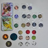 PTCG 寶可夢官方硬幣與硬幣收納鐵盒