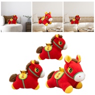 [lzdjlmy3c7] Plush Horse As Decoration for Chinese New Year, Spring Festival And As A Gift  Soft Plu