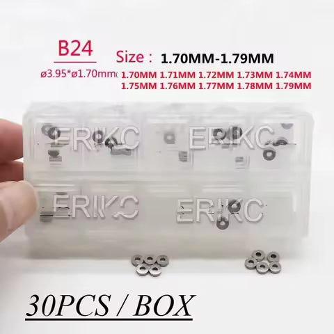 B24 Fuel Injector Shim Washer SIZE 1.70MM-1.79MM Nozzle Washer Ring Gasket for Denso 1.70 1.71 1.72