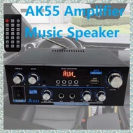(QDGN) AK55 110-240V Car Amplifier 900W Max Power 2.0 Channel Rated 70W+70W Bluetooth Audio Hifi AMP