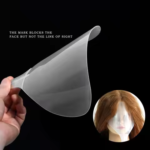 Barber Clear Plastic Hairspray Face Shield Hair Cut Pads Hair Salon Hairdressing Water Proof Spray S