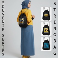 Brunei Souvenir Stringbag Brunei Drawstring Bag DTF Print