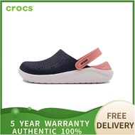 （Genuine Special） CROCS LITERIDE CLOG Men's and Women's SANDALS รองเท้าผ้าใบ 204592- 5 year warranty