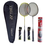 BEST SELLER !! [ Paket Lengkap ] Raket Badminton Bulutangkis Model Terusan / Raket 2 Pcs + 1 Tas + 1 Slop Shuttlecock Isi 12 Kok / Raket Badminton Murah / Raket Yonex Ori / Raket Original