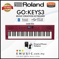 Roland GO:KEYS3-RD Dark Red Music Creation 61 Keys Keyboard (GO KEYS GO-KEYS GOKEYS GOKEY GO KEY)