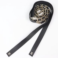 香奈兒 (CHANEL) B20C Coco Mark 皮革RIBON腰帶，黑色，金色五金，S 碼，附盒子和防塵袋，意大利製造，女士款，成色極佳。