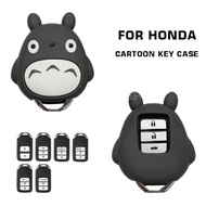 Cartoon Car Remote Key Cover Case Shell For Honda Civic City Accord CRV CR-V XR-V Vezel Accessories