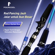 POURCOOL Spinning Reel Fishing Setup, Ultralight Baitcasting Fishing Rod, Length 1.68M-1.98M, Lure W