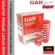 GM-PRD007 GAB SUPER SPORT LOWERED COIL SPRING PERODUA MYVI DVVTI 1.5(D20N)(18-22~) 1SET=4PCS