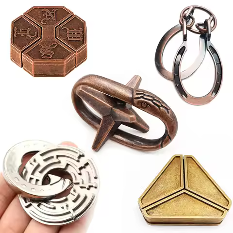 Metal Puzzle Toys For Children Adults Rompecabezas Metalico 3D IQ Brain Teaser Casse Tete Juguetes Y